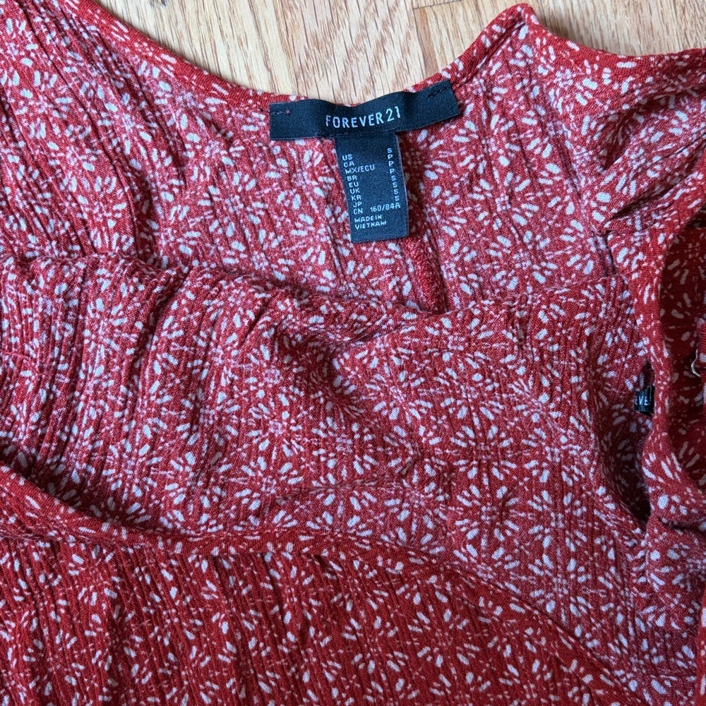 Forever 21 Red Midi Dress - Picture 2 of 5